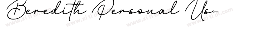 Beredith Personal Us字体转换